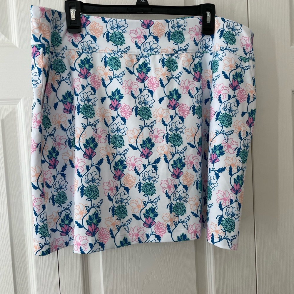 Coral Bay golf skort XL white with pattern